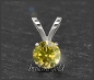 Mobile Preview: Brillant 585 Gold Anhänger, 0,18ct, intensiv gelb